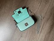 Fendi Nano Baguette Charm Green Bag Size 10 x 6 x 2.5 cm - 3