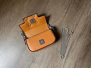 Fendi Nano Baguette Charm Orange Bag Size 10 x 6 x 2.5 cm - 5