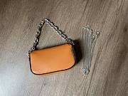 Fendi Nano Baguette Charm Orange Bag Size 10 x 6 x 2.5 cm - 2