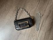 Fendi Nano Baguette Charm Black Bag Size 10 x 6 x 2.5 cm - 1