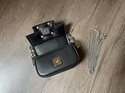 Fendi Nano Baguette Charm Black Bag Size 10 x 6 x 2.5 cm - 4