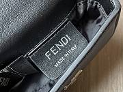 Fendi Nano Baguette Charm Black Bag Size 10 x 6 x 2.5 cm - 3