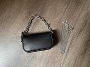 Fendi Nano Baguette Charm Black Bag Size 10 x 6 x 2.5 cm - 2