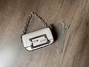 Fendi Nano Baguette Charm White Bag Size 10 x 6 x 2.5 cm - 1