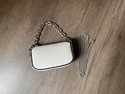 Fendi Nano Baguette Charm White Bag Size 10 x 6 x 2.5 cm - 3