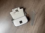 Fendi Nano Baguette Charm White Bag Size 10 x 6 x 2.5 cm - 2
