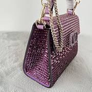 Valentino Garavani Small Vsling Crystal-Embellished Crossbody Bag Size 19 x 13 x 9 cm - 5