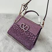 Valentino Garavani Small Vsling Crystal-Embellished Crossbody Bag Size 19 x 13 x 9 cm - 4