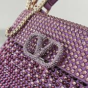 Valentino Garavani Small Vsling Crystal-Embellished Crossbody Bag Size 19 x 13 x 9 cm - 3