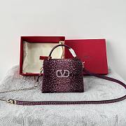 Valentino Garavani Vsling Top Handle Bag Purple Size 19 x 13 x 9 cm - 1