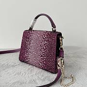 Valentino Garavani Vsling Top Handle Bag Purple Size 19 x 13 x 9 cm - 5