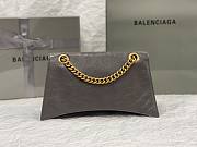 Balenciaga Crush Medium Chain Bag Gold Grey Size 25 x 15 x 9.5 cm - 4