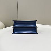Fendi Peekaboo Cut Leather Bag Blue Size 11 x 20.5 x 14 cm - 6
