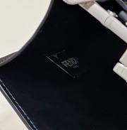 Fendi Peekaboo Cut Leather Bag Black Size 11 x 20.5 x 14 cm - 5