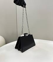 Fendi Peekaboo Cut Leather Bag Black Size 11 x 20.5 x 14 cm - 6