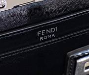 Fendi Peekaboo Cut Leather Bag Black Size 11 x 20.5 x 14 cm - 3