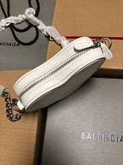 Balenciaga Women's Le Cagole Heart Mini Bag In Optic White Size 17 x 15 x 5 cm - 5