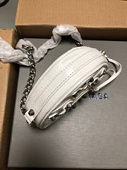 Balenciaga Women's Le Cagole Heart Mini Bag In Optic White Size 17 x 15 x 5 cm - 4