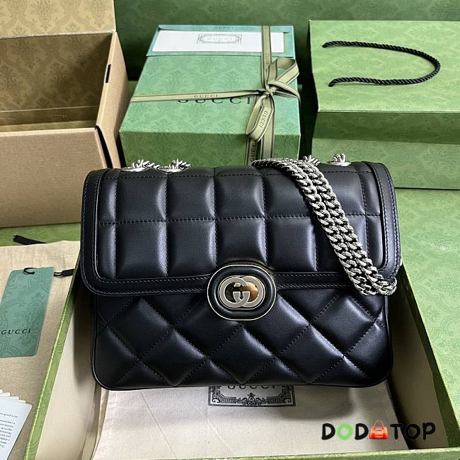 Gucci Deco Small Shoulder Bag Black Size 25 x 19.5 x 8 cm - 1