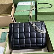 Gucci Deco Small Shoulder Bag Black Size 25 x 19.5 x 8 cm - 3