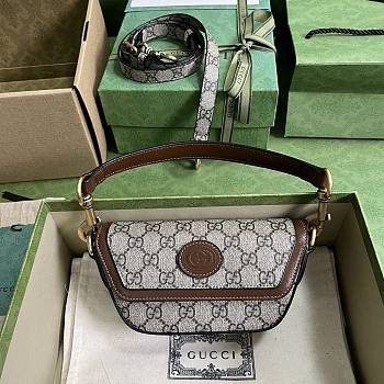 Gucci GG Top Handle Mini Bag With Web Size 18 x 10 x 4.5 cm
