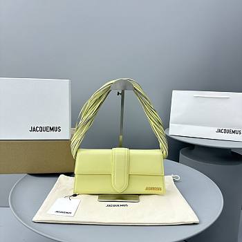 Jacquemus Yellow 'Le Bambino Long Ficiu' Bag Size 26 x 14 cm