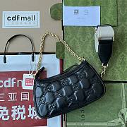 Gucci GG Matelassé Handbag Black Size 25 x 15 x 8 cm - 2