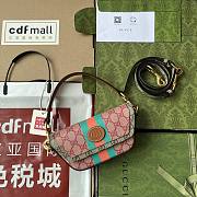 Gucci GG Top Handle Mini Bag With Web 01 Size 18 x 10 x 4.5 cm - 1