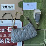 Gucci GG Matelassé Handbag Grey Size 25 x 15 x 8 cm - 1