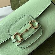 Gucci Green Horsebit 1955 Small Shoulder Bag Size 24 x 13 x 5 cm - 4
