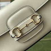Gucci White Horsebit 1955 Small Shoulder Bag Size 24 x 13 x 5 cm - 5