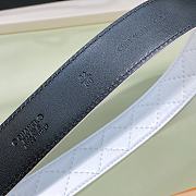 Chanel White Belt 3.0 cm - 4