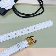 Chanel White Belt 3.0 cm - 6