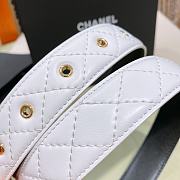Chanel White Belt 3.0 cm - 2