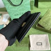 Gucci GG Matelassé Card Case Black Size 10 x 7 cm - 6