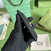 Gucci GG Matelassé Card Case Black Size 10 x 7 cm - 5