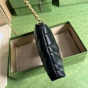 Gucci Black GG Marmont Matelassé Mini Chain Bag Size 22 x 13 x 3.5 cm - 5