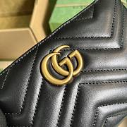 Gucci Black GG Marmont Matelassé Mini Chain Bag Size 22 x 13 x 3.5 cm - 2