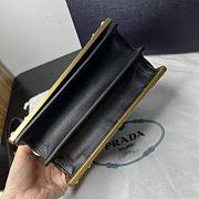 Prada Cahier Leather Bag Black Size 20 x 14.5 x 7 cm - 3