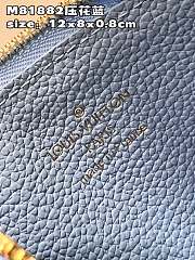 Louis Vuitton LV Romy Card Holder Monogram Canvas Blue Size 12 x 8 x 0.8 cm - 4