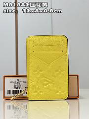 Louis Vuitton LV Romy Card Holder Monogram Canvas Yellow Size 12 x 8 x 0.8 cm - 1