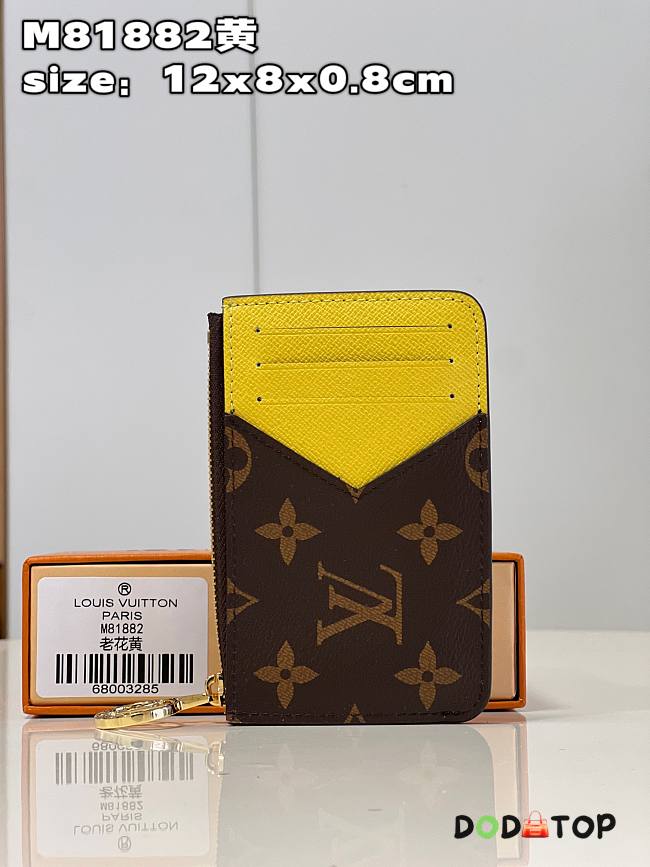 Louis Vuitton LV Romy Card Holder Yellow Size 12 x 8 x 0.8 cm - 1