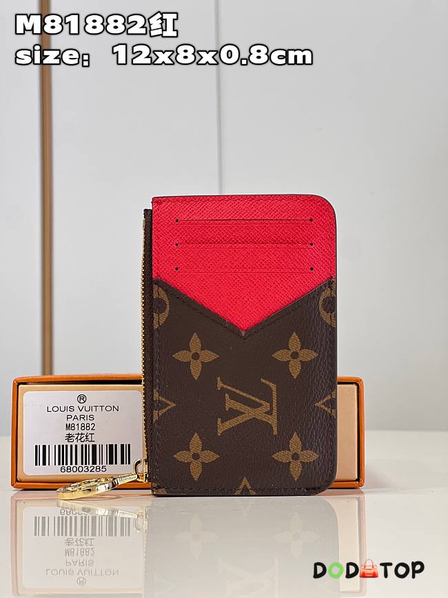 Louis Vuitton LV Romy Card Holder Red Size 12 x 8 x 0.8 cm - 1