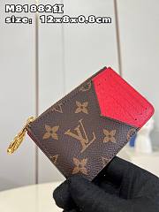 Louis Vuitton LV Romy Card Holder Red Size 12 x 8 x 0.8 cm - 5