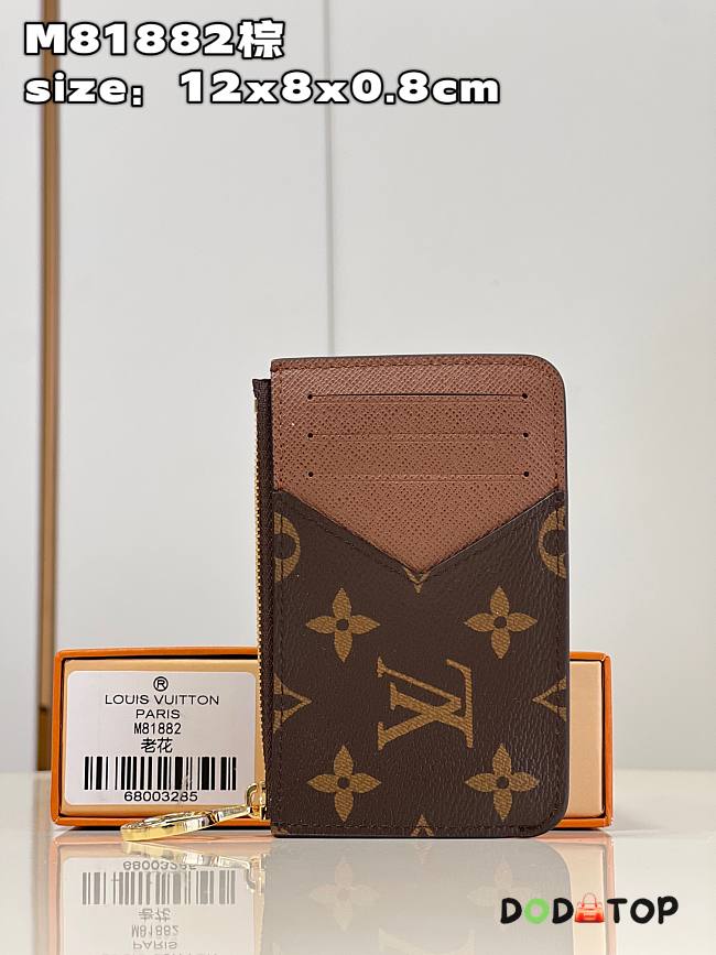 Louis Vuitton LV Romy Card Holder Brown Size 12 x 8 x 0.8 cm - 1
