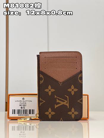 Louis Vuitton LV Romy Card Holder Brown Size 12 x 8 x 0.8 cm