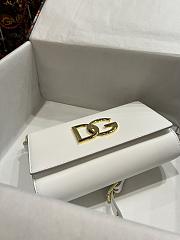 Dolce & Gabbana DG Small Leather Crossbody Bag White Size 21 x 14 x 5 cm - 4