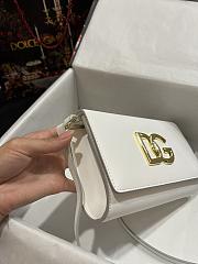 Dolce & Gabbana DG Small Leather Crossbody Bag White Size 21 x 14 x 5 cm - 2