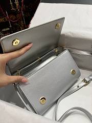 Dolce & Gabbana DG Small Leather Crossbody Bag Silver Size 21 x 14 x 5 cm - 4