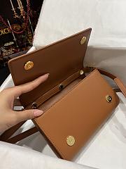 Dolce & Gabbana DG Small Leather Crossbody Bag Brown Size 21 x 14 x 5 cm - 4